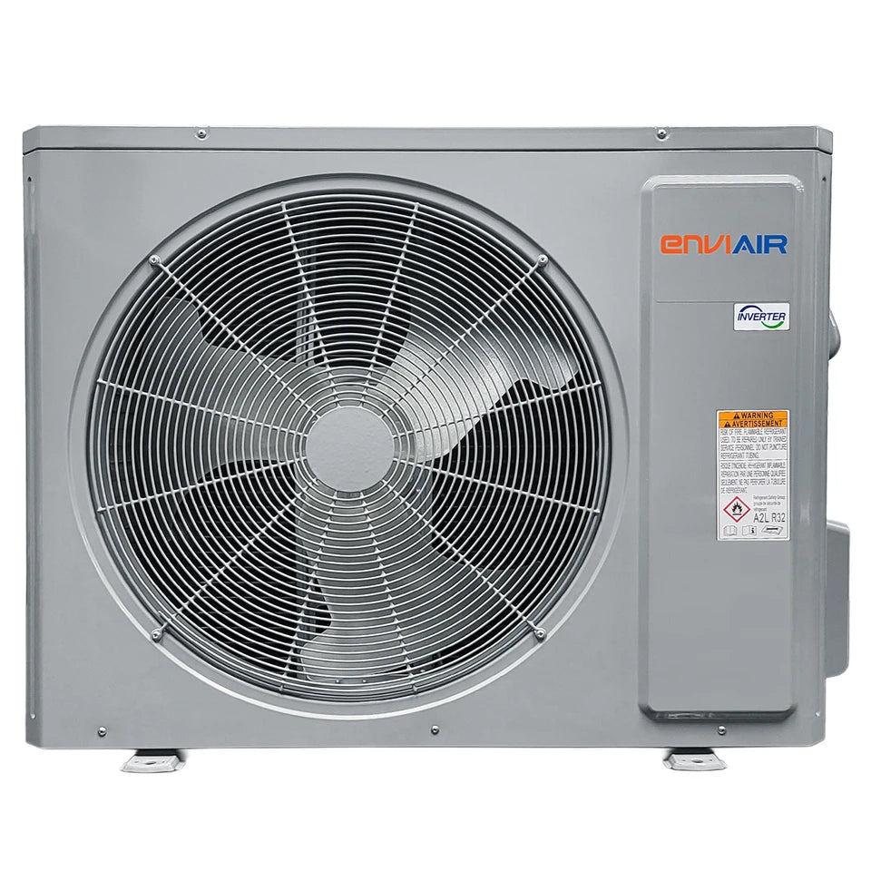 EnviAir FlexxIQ 3-Ton 36,000 BTU 19 SEER Central Air Heat Pump System with Inverter Technology – 230V - ECSS19A36FL230A (Includes Indoor & Outdoor Units)