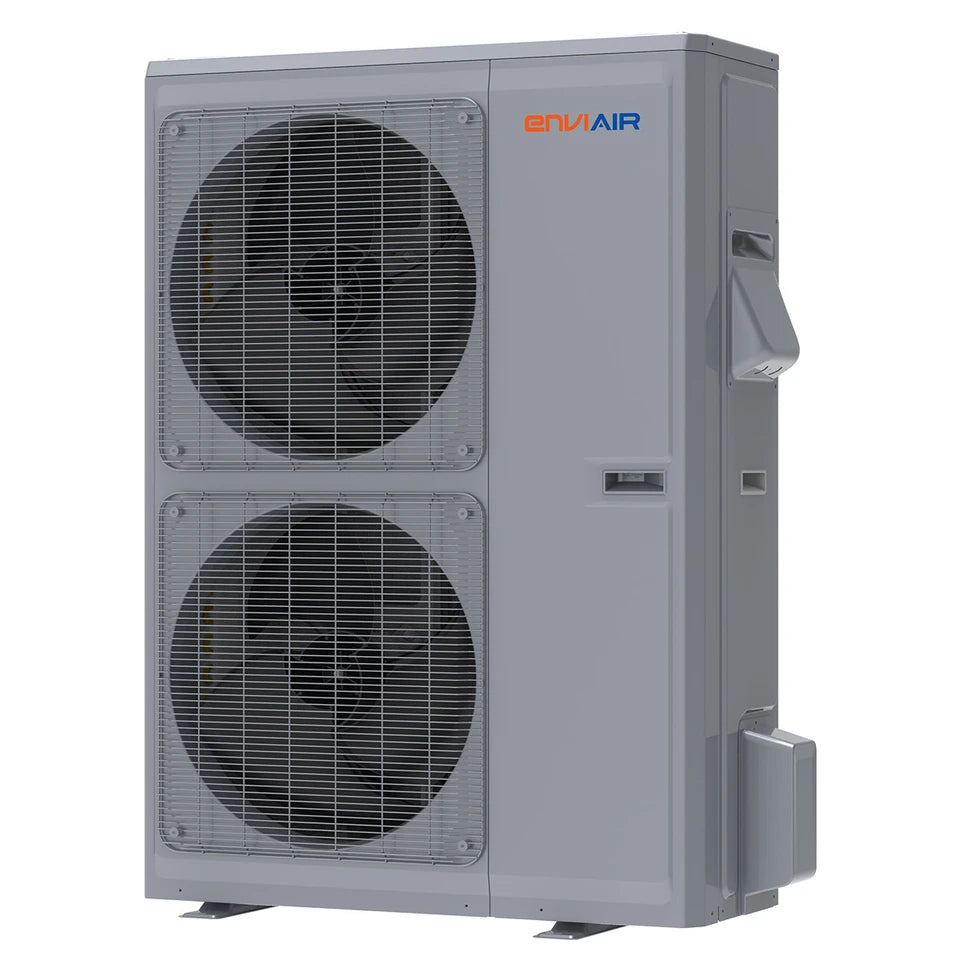 EnviAir FlexxIQ 5-Ton 60,000 BTU 19 SEER Central Air Heat Pump Split System with Inverter Technology – 230V - ECSS19A60FL230A (Includes Indoor & Outdoor Units)