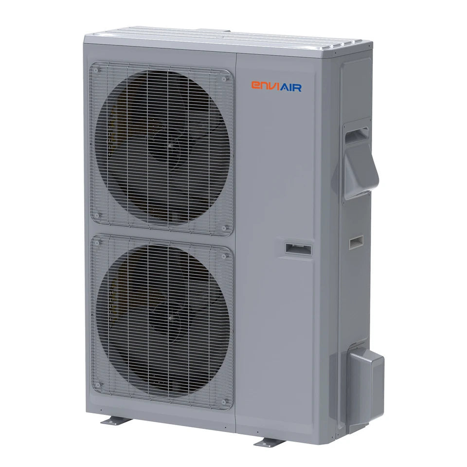 EnviAir FlexxIQ 4-Ton 48,000 BTU 19 SEER Central Air Heat Pump Split System with Inverter Technology – 230V - ECSS19A48FL230A (Includes Indoor & Outdoor Units)
