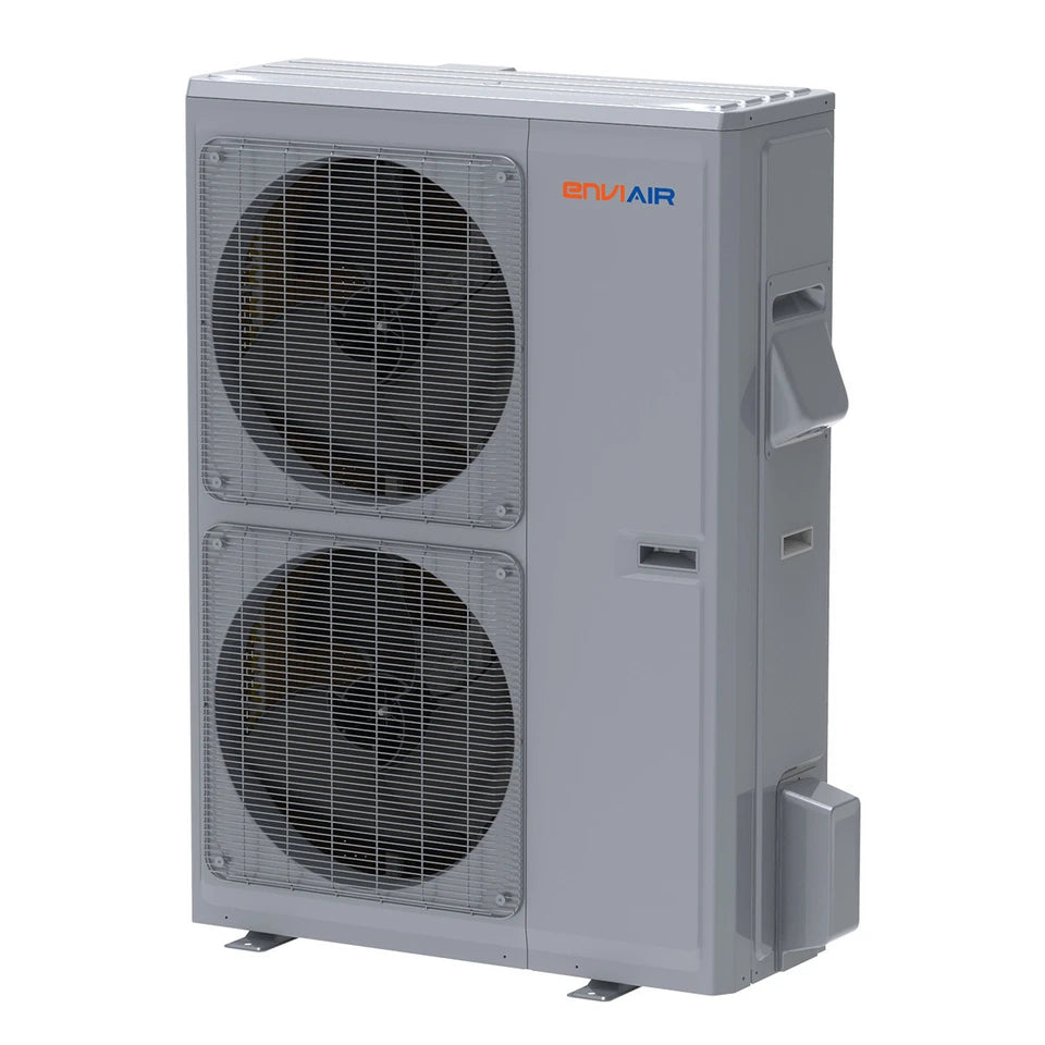 EnviAir FlexxIQ 5-Ton 60,000 BTU 19 SEER Central Air Heat Pump Split System with Inverter Technology – 230V - ECSS19A60FL230A (Includes Indoor & Outdoor Units)